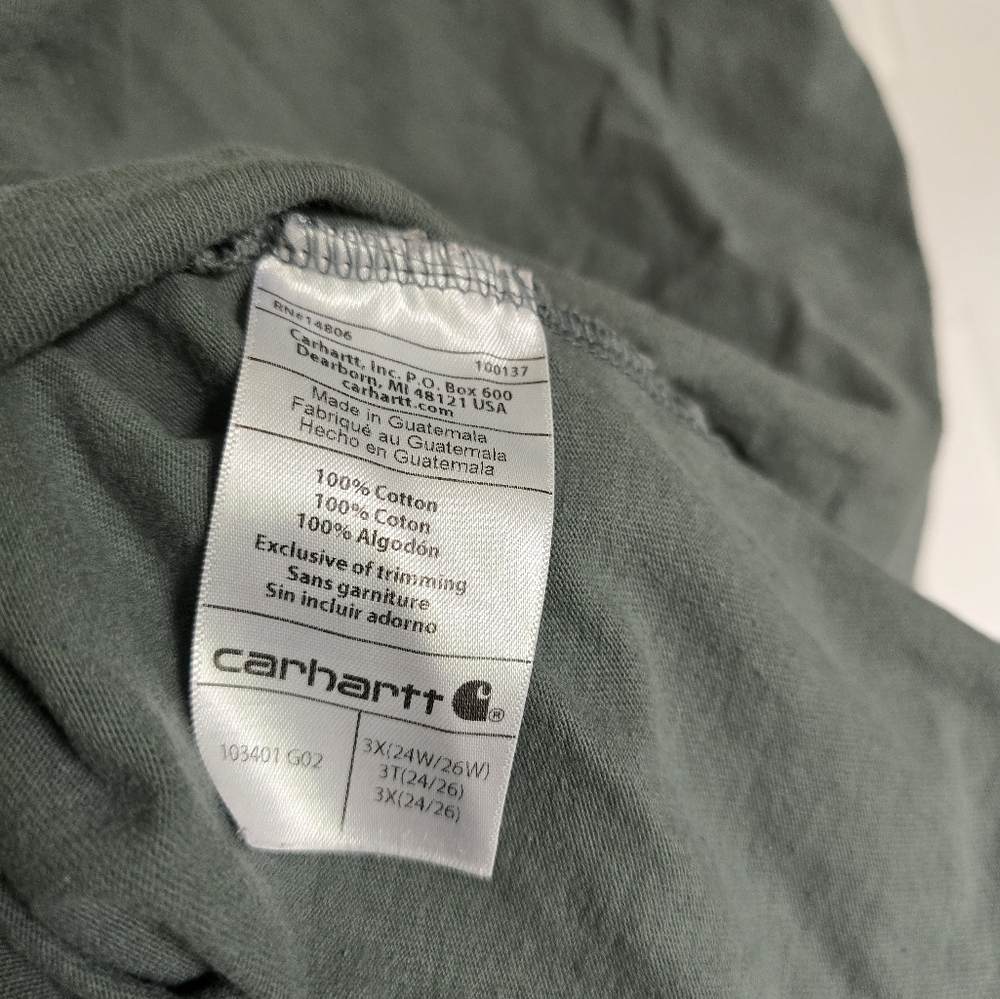Carhartt Women's Green Long Sleeve Graphic Shirt - Picture 5 of 6